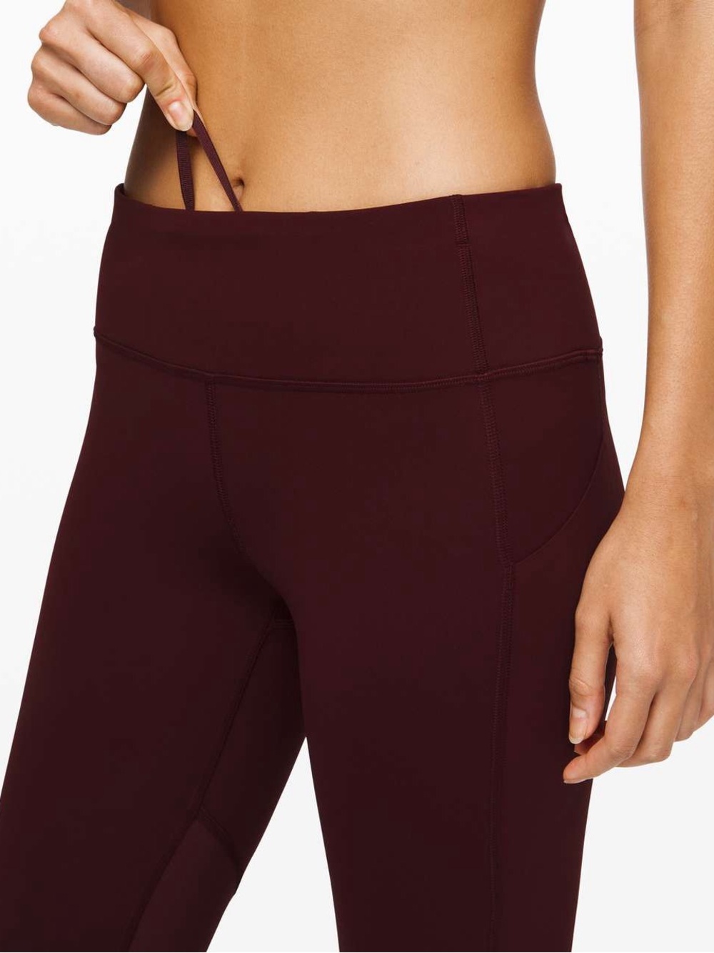 NWT Lululemon Pace Rival Crop 22” Garnet Size 6 - Picture 6 of 12